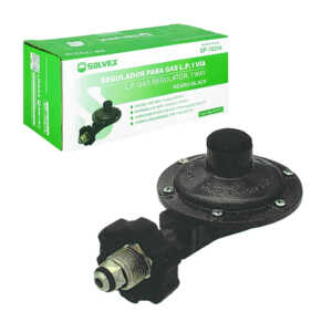 Regulador para gas l.p color negro / sp-70214 / regulador solvex
