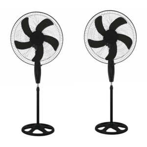 Par de ventiladores redondos 16 pulgadas con 5 aspas de plástico, 3 velocidades y pedestal, variedad de colores / yong / x-746-1 / x-746-2