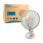 Ventilador con 3 aspas, 2 velocidades y base tipo clip para escritorio, variedad de colores / fan cartoon fashion / 180 / zy-195