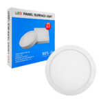 Lámpara panel de luz led redondo de luz blanca y consumo de 12w / 11-0107 / panel surface light