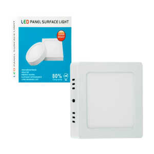 Lámpara / panel led cuadrado de luz blanca, 10x10cm, 6w / led panel surface light / 11-0110