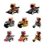 1pza mini vehículo - carrito de fricción con diseño de capibara, variedad de modelos / race car / hot speed / 111-441b5