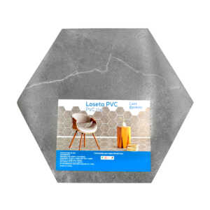 Paquete con 6 vinilos - revestimientos hexagonales de pvc para la pared, 23x20cm, variedad de colores / 16-0267