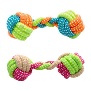 Juguete de cuerda con nudos para mascotas, variedad de colores / 18-0037