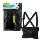 1pza Faja elástica lumbar lion tools ajustable, transpirable, con broche de velcro y 5 varillas, variedad de funciones / talla m / 104x23cms