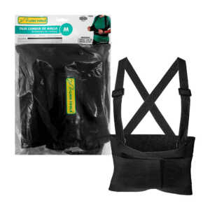 1pza Faja elástica lumbar lion tools ajustable, transpirable, con broche de velcro y 5 varillas, variedad de funciones / talla m / 104x23cms
