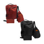 Mochila grande en color liso con 3 compartimentos, mariconera y bolsa multiusos, variedad de colores / bnz-209138