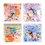 1 Bolsa / paquete de 10 ligas para el cabello infantiles, con figuras plásticas de animales animados, variedad de diseños / happy / flower / ice