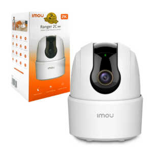 Cámara de seguridad imou redonda pequeña con micrófono y bocina, visión nocturna, detección de movimiento y giro de 360° / cv-1624 / ipc-ta32cn / ranger 2c