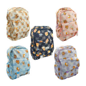 Mochila grande con 3 compartimientos y estampado de capibara, variedad de colores / 7005#