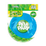 Paquete con 20 platos de plástico en color azul de 7 in - 18 cm / 788126 / plato biodegradable / pa la party