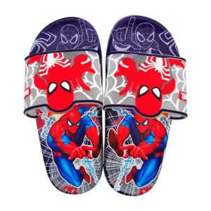 Par de sandalias tipo chanclas infantiles con diseño de spider-man / 81261