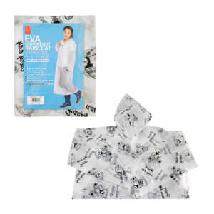 1pza Impermeable tipo poncho con estampado para adulto, variedad de modelos / eva lightweight raincoat / 81374