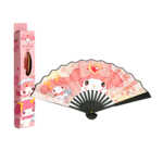 1pza Abanico grande con mango de plástico y tela estampada de personajes animados, variedad de diseños / lu9304 / 082406 / d65 / bb-43-1 / ylsc001