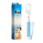 Selfie stick con conector auxiliar, botón para toma de fotos alcance de 75 cm, variedad de colores / selfie monopod / ph039 / foldable all in one monopod