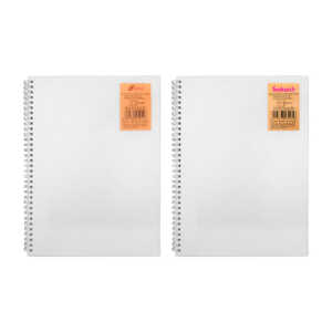 Libreta con doble espiral metálico pasta transparente 70 hojas con puntos 210*288 / nnm / siokarch / a4-005 / sa4-005