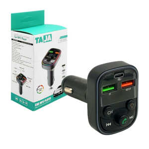 Transmisor bluetooth con radio mp3, 2 puertos usb y luces rgb para auto-coche / car mp3 player / taja / acc-20104