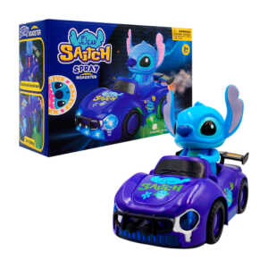 Vehículo / coche de juguete con luces, sonido, lanzador de spray y diseño de stitch / spray roadster / ad017059