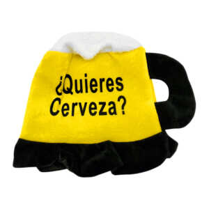 Sombrero de tela para fiesta con diseño de cerveza y frase / ¿quieres cerveza? / af0494