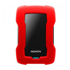Unidad de disco duro externo 2.5 hdd adata color rojo negro versión hd330 durable uso rudo con puerto usb 3.1 y capacidad de 1tb