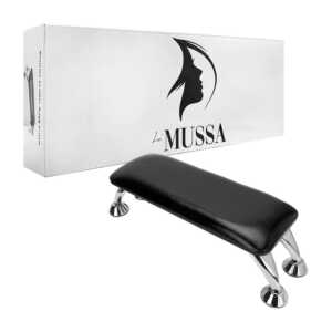 1pza soporte - almohadilla tipo banquillo para manicura, con 4 patas metálicas, variedad de colores metálicos / le mussa / ao-98m