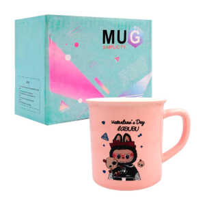 Taza de cerámica con estampado de labubu, 9.7x10.5cm / valentines day labubu / mug simplicity / ap9644