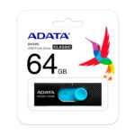 Memoria usb adata de 64gb 2.0 retractil color negro / auv220-64g-rbkbl