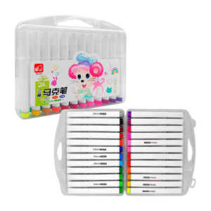 Estuche de 24 marcadores multicolor zishu para pintar, variedad de usos y colores / zs-237 / b-525