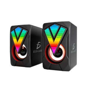 Bocina - altavoces RGB, bluetooth, entrada TF con control de sonido, 6.7x6.2x11 cm / bc.x2.b