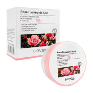 Caja con 60 mascarillas hidratantes bioaqua con extracto de rosas y ácido hialurónico para los ojos / 80g / bqy93356