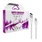 1pza Cable cargador y transferencia de datos, con salida tipo c y entrada usb, variedad de usos / super charging / 6a