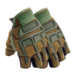Par de guantes para motocicleta de formato medio dedo, con protección en nudillos y palmas con goma rígida, variedad de usos / outdoor gloves / ca-30c / ca-16