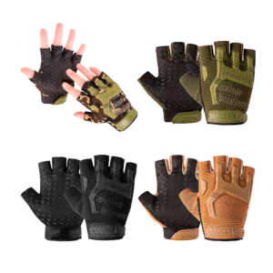Par de guantes para motocicleta de tela, con protección en nudillos y en palmas, variedad de colores / ca-32 / outdoor gloves