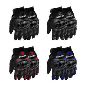 Par de guantes protectores de tela, con protectoras de nudillos y palmas de goma, variedad de colores / dong xin / ca-42