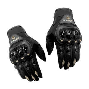 Par de guantes protectores de tela, con protectoras de nudillos y palmas de goma, variedad de colores / dong xin / ca-42