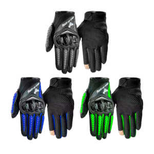 Guantes protectores de tela, ajustables, con protectores de nudillos, dedos y palmas, de goma rígida, variedad de colores y tallas / race car tribe / ca-77
