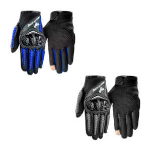 Guantes protectores de tela, ajustables, con protectores de nudillos, dedos y palmas, de goma rígida, variedad de colores y tallas / race car tribe / ca-77