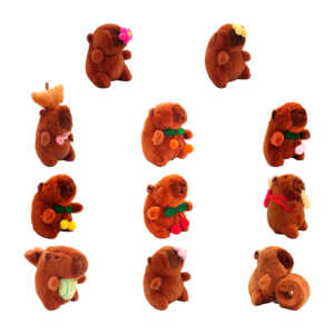 Llavero de peluche afelpado con diseño de capibara y función de cuerda o sonido, variedad de modelos / capibara funcion