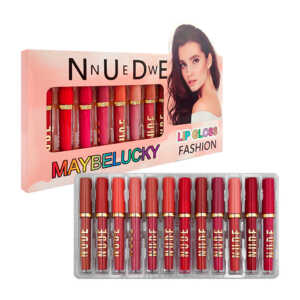 Paquete con 12 labiales líquidos en tono matte new nude, variedad de tonos / maybelucky / cy-214311