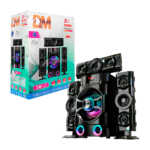 Equipo de sonido de 6 pulgadas con 3 amplificadores conexión bluetooth, entrada usb, sd, control remoto y luz led en el altavoz / dm-l3