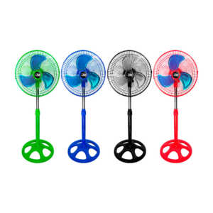 1pza ventilador pequeño metálico de 12 pulgadas con 3 aspas de aluminio y 3 velocidades, variedad de colores / dm-v1201
