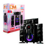 Equipo de sonido bluetooth con 3 amplificadores conexión auxiliar, usb y sd luz led en el altavoz + control / dm-y12