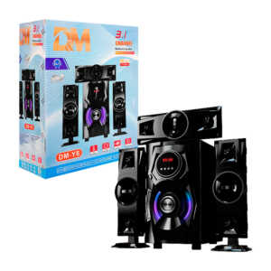 Equipo de sonido D&M bluetooth con 3 altavoces entrada usb, tf, perilla de sonido y pantalla digital + control remoto / dm-y6