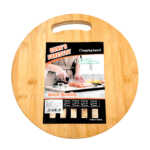 Tabla de madera redonda para cortar alimentos, 30x1.8cm / gong´s forestry / e4062 / tabla para picar