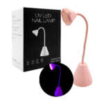1pza Lámpara mediana de escritorio recargable, con 9 focos led ultravioleta, variedad de colores / m1 / 27w / uv led nail lamp