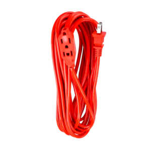 1pza Extensión grande de uso rudo, con 3 tomacorrientes, variedad de usos / 5m