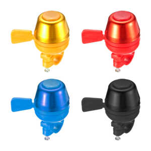 1pza Timbre metálico para manubrio de bicicleta, ajustable, con palanca, variedad de colores / g10
