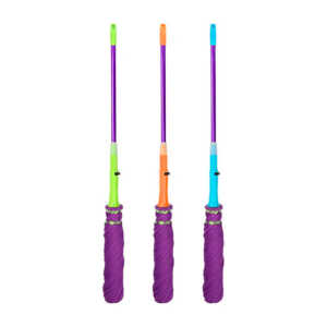 Trapeador mágico retráctil de microfibra auto exprimible con bastón metálico de color, variedad de colores / magic mop series / gp-11301
