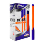 Caja con 30 plumas bolígrafos con tinta en color azul / nnm / mejor / 896074