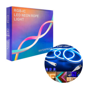 Tira led en tono neón rgb a prueba de agua, control y accesorios de instalación / rgb-ic led neon rope light / hcd- 100